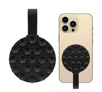 Support de téléphone avec ventouse mains libres | Anneau de support en silicone pour téléphone - Mains libres - Pour miroir, porte, douche, cellule