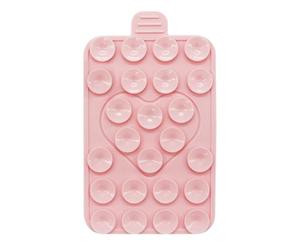 Support de téléphone avec ventouse, support de téléphone avec ventouse - Amour double face support de téléphone antidérapant, étui portable forte aspiration, accessoire adhésif en silicone pour femme