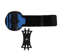 Support de téléphone Brassard Poignet Réglable 180 ° Rotation Amovible Bracelet pour Courir Jogging Vélo Sport Compatible avec 6.6in Téléphones Léger Respirant Silicone Nylon (Bleu)