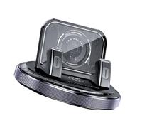 Support de téléphone compact de 85 mm avec bras en silicone pour la navigation et la visualisation facile en voiture, pare-brise alternatif, support de téléphone portable rotatif