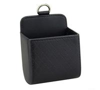 Support de téléphone compact pour grille d'aération de voiture avec pochette de rangement intégrée, idéal pour les voyages (Noir)