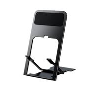 Support De Téléphone, Compatible Avec Les Smartphones Universels | Support portable en plastique creux pliable multi-angles for tablette et appareils mobiles(Black)