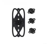 Support de téléphone conçu pour la navigation électrique de vélo et scooter avec dos en silicone et outil de configuration (noir)