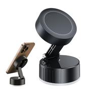 Support de téléphone d'aspiration sous vide, support de téléphone à aspiration magnétique, support de téléphone d'aspiration pliable réglable à 120 ° | Berceaux de voiture pour tableau de bord et