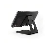 Support de téléphone de bureau en alliage d'aluminium pour les personnes négligées, compatible avec les téléphones mobiles et les tablettes, pour regarder la télévision et une utilisation au bureau, c