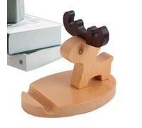 Support de téléphone de bureau en bois - Support pour tablette smartphone, organisateur pratique pour voyages scolaires à la maison, support de bureau en bois, accessoire élégant pour téléphone et ta