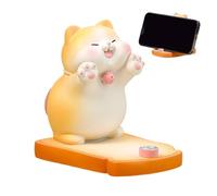 Support de téléphone de bureau - Figurine de chat - Support pour smartphone - Support pour bureau mignon - Accessoire de tablette avec angle de vision stable - Support de téléphone pour la maison, le