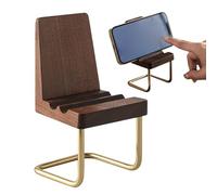 Support de téléphone de bureau - Forme de chaise compacte, confort visuel stable, fonction de support de l'appareil sécurisée, solution d'affichage de bureau pratique | Mini support de téléphone