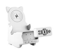 Support de téléphone de bureau multifonctionnel pour 16, 15, 14 chargements avec haut-parleurs, cadeaux pour femmes et hommes avec télécommande tourneur de page