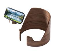 Support de téléphone de bureau - Support compact en bois de noyer | Affichage décoratif multifonctionnel pour smartphone, organiseur portable pour bureau de chevet pour la plupart des téléphones