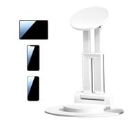 Support de téléphone de bureau, support de téléphone de table | Base de table en aluminium avec base antidérapante, support magnétique pour enregistrement vidéo pour regarder la télévision, apprendre