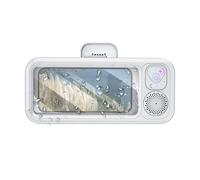 Support de téléphone de douche - de haut-parleur PC ABS de 9,57 pouces, support intelligent à rotation à 360 °, contrôle tactile sans fil avec système de poignée étanche, base d'aspiration ant