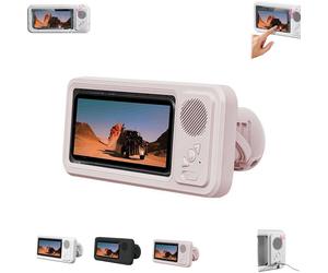 Support de téléphone de douche étanche AquaPlay avec haut-parleur Bluetooth intégré - Rotation à 360, angle réglable