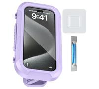 Support de téléphone de douche étanche : support mural pour téléphone, adhésif réglable à 360 degrés pour piscine de cuisine de salle de bain, étui de protection universel pour bureau de thé