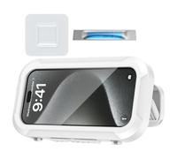 Support de téléphone de douche - Véritable base rigide, lien à prise rapide, partie bleue soignée, unité haute visibilité, support réglable pour téléphone de douche | Support de téléphone de douche