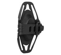 Support de téléphone de moto - Pince de guidon anti-vibration en silicone, support élastique réglable, clip d'amortissement des chocs sécurisé, système de blocage rapide | Support stable pour scooter