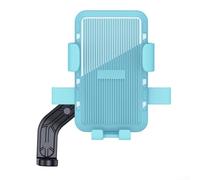 Support de téléphone de moto pour véhicules électriques - Support mobile sécurisé pour vélo et VTT - Bleu