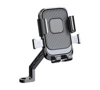 Support de téléphone de Moto - Support Universel Antichoc à Clip de Guidon avec poignée réglable, suport Stable de réduction des Vibrations, suport de Pince à Bras Long | Scooters Tout-Terrain de ra