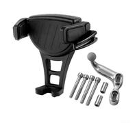 Support de téléphone de navigation pour RH975 et Nightster avec base décalée, verrouillage mécanique à un doigt, positionnement réglable pour installation au-dessus de la tête (argenté)