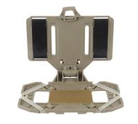 Support de téléphone de poitrine avec plaque de support, support de téléphone en ABS pliable léger pour taille d'écran de 4,7 pouces à 6,7 pouces, avec structure (kakis)