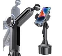 Support de téléphone de Porte-gobelet pour la Voiture - Support de téléphone Portable de Rotation à 360 degrés, 2 po Support de Tasse de Voiture Support de téléphone à 360