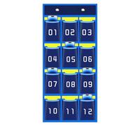 Support de téléphone de Salle de e Poche, Organisateur d'armoire | Rangement Suspendu numéroté avec Crochets, Fournitures Scolaires pour stylos et Cartes de téléphone