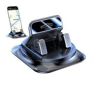 Support de téléphone de tableau de bord - 9,9 x 6,3 cm en plastique, silicone et PC, construction compacte, modèles universels, résistant au froid, support portable, appareil pratique pour utilisation