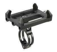 Support de Téléphone de Vélo + Bandes de sécurité, Réglable, Universal, Support de téléphone Portable de Guidon de vélo, VTT GPS Bracket Cradle Clamp Vélo de Montagne (noir -2) Réglable à 180 °
