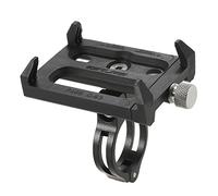 Support de Téléphone de Vélo + Bandes de sécurité, Réglable, Universal, Support de téléphone Portable de Guidon de vélo, VTT GPS Bracket Cradle Clamp Vélo de Montagne (noir -2) Réglable à 180 °