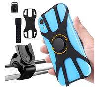 Support de téléphone de vélo de 1 pièce, Support de Navigation de téléphone, Fixation de Voiture Anti-Tremblant, 360° Rotation Silicone Amovible, téléphone de 4,5 à 7 Pouces