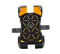 Support de Téléphone de Vélo Réglable à Quatre Griffes, Support Anti-secouement pour Motos et Scooters 5,67x3,03x1,18 Pouces, Silicone Antidérapant (Type de Guidon Jaune)