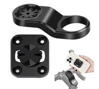 Support de téléphone de vélo, support de téléphone de vélo - Support de téléphone de direction de moto, clip ergonomique réglable en aluminium d'angle avec clip arrière pour la navigation de la saleté