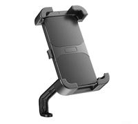 Support de téléphone de voiture, 1 support pour guidon de moto ou support de rétroviseur avec rotation à 360 degrés et poignée antidérapante pour motocyclistes électriques (vue arrière noire)