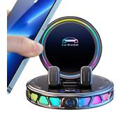 Support de téléphone de voiture - 15 W - Charge rapide - Ventouse - Rotation à 360 degrés - Pour voiture, camion, voiture, tableau de bord, pare-brise