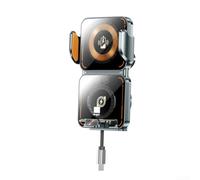 Support de téléphone de voiture à capteur infrarouge 66 W à charge rapide | Capteur infrarouge avancé, pour une ouverture/fermeture automatique instantanée, matériau ABS, finition noire élégante