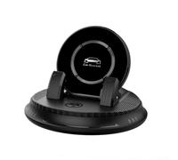 Support de téléphone de voiture à charge rapide 15 W sans fil en ABS pour tableau de bord pour une conduite sûre, compatibilité avec la navigation, design compact noir