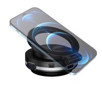 Support de téléphone de Voiture à Ventouse, Support de téléphone à Ventouse magnétique - Support de Rotatif à - de Voiture Pliable et réglable à 270 ° pour Salle de Sport et