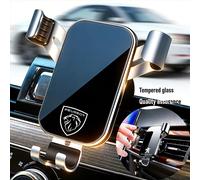 Support de téléphone de voiture ABS à rotation 360° avec fixation par gravité pour Peugeot 307 106 206 308 607 207 301 406 208 408 107 407 508 205