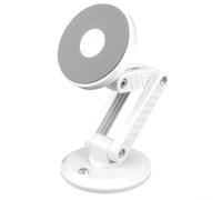 Support de téléphone de voiture avec aimant puissant, support réglable en alliage pour tableau de bord pour une conduite sûre, pour la plupart des smartphones et véhicules à énergie nouvelle (blanc)