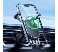 Support De Téléphone De Voiture Avec Chargeur Sans Fil, Support De Téléphone De Voiture Avec Clip À Crochet, Verrouillage Automatique, Support Pour Iphone, Xiaomi, Samsung, 15w