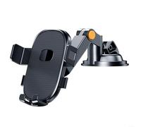 Support de téléphone de voiture avec ventouse puissante, rotatif à 360° pour tableau de bord et pare-brise pour une navigation sûre, prise en main en silicone antidérapante pour iPhone pour Android