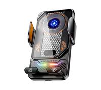 Support De Téléphone De Voiture - Chargement sans Fil, Support pour Smartphone avec Grille D'aération Intelligente, Système De Clip Automatique Réglable | Station De Charge Rapide Supporte Navigati