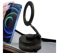 Support de téléphone de voiture magnétique sous vide : support de poignée d'aspiration puissant, support de rotation réglable | Support de smartphone longue durée, accessoire de véhicule