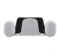 Support de téléphone de voiture multi-positions en alliage de zinc avec double crochet de fixation pour solution de rangement de véhicule encombré (chrome perle)