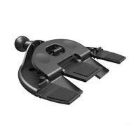 Support de téléphone de voiture pour écran CarPlay - Support réglable avec rotule à 360° et prise en main sûre - Ajustement ABS noir