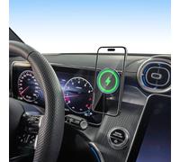 Support de téléphone de voiture pour Mercedes-Benz 2023-2026 GLC et 2022-2026, chargeur de voiture magnétique sans fil 15 W, écran de 12,3", style OEM, support de téléphone sans obstruction
