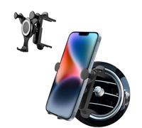 Support de téléphone de voiture pour Mercedes Benz A B C E S Mini Cooper Audi-TT Ford Jeep Suzuki Mustang Wrangler Swift rond pour toutes les grilles d'aération circulaires iPhone 16 15 14 Pro Max