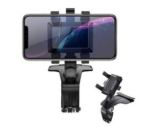 Support de téléphone de voiture pour tableau de bord et grille d'aération - Support de téléphone rotatif à 1200 ° avec poignée antidérapante | Support de navigation manuelle pour voiture, camion, VUS