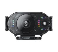 Support de téléphone de voiture, protection de sécurité pliable de type C, support de téléphone de voiture sans fil - pour la plupart des smartphones, SUV, camping-cars, berlines, grilles d'aération