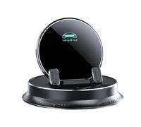 Support de téléphone de voiture rotatif à 360 ° avec rangement pour câble - Poignée réglable pour smartphones - Noir 78 x 55 mm